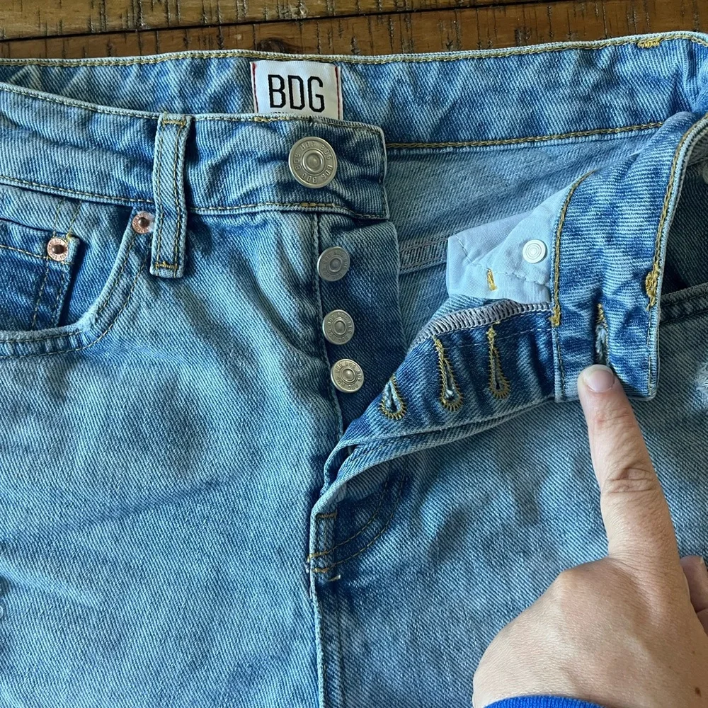 Urban Outfitters BDG 90s Denim Shorts Long Inseam‎ - Picture 2 of 4